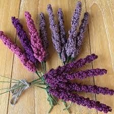 Lavender Mist Crochet Flower Stems — Pack of 2