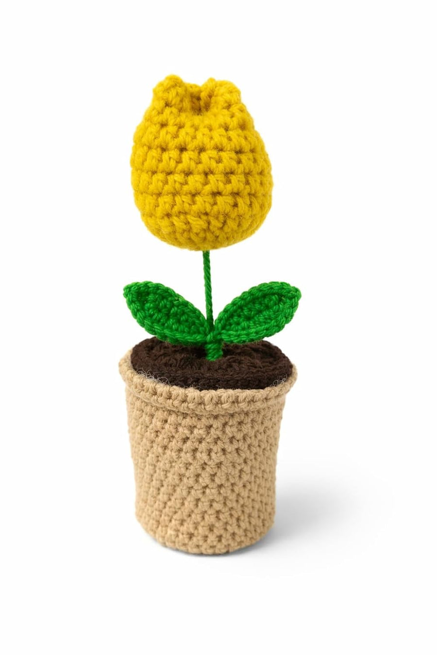 Tulip Pop Crochet Flower Pot