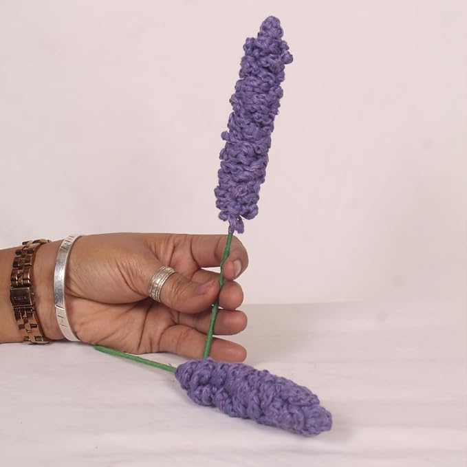 Lavender Mist Crochet Flower Stems — Pack of 2