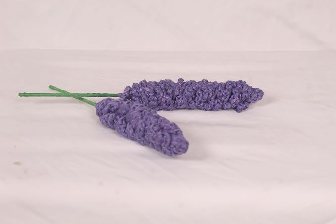 Lavender Mist Crochet Flower Stems — Pack of 2