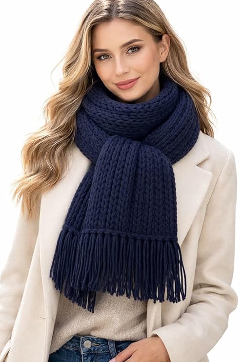 Mikasa Premium Acrylic Wool Muffler for Men & Women | Soft Winter Scarf