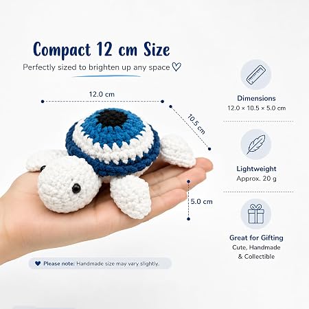 Crochet Evil Eye Turtle Amigurumi