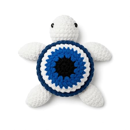 Crochet Evil Eye Turtle Amigurumi