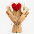 I Love You Crochet Heart Bouquet