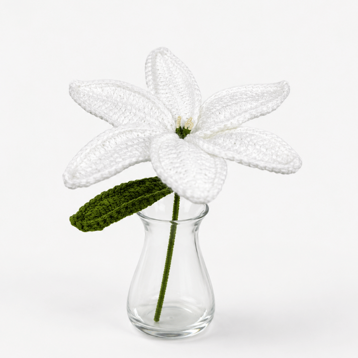 Crochet Lily Flower White